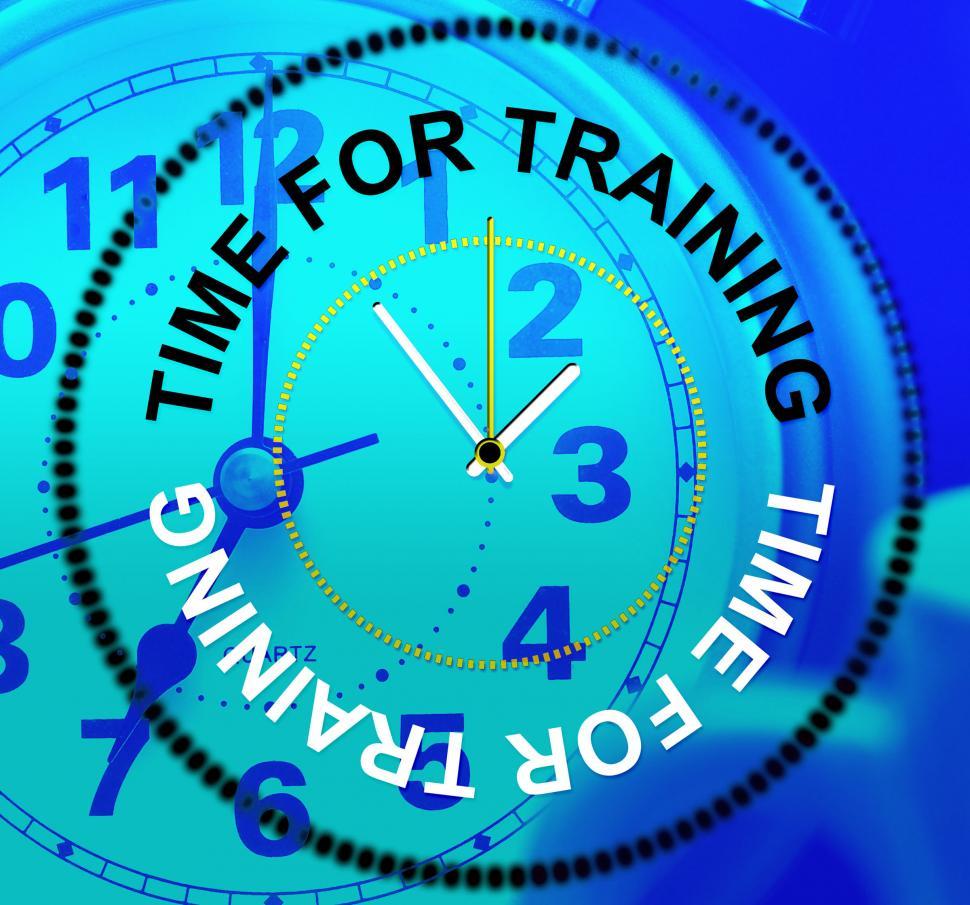 Free Image of Time For Training Represents Lesson Instruction And Learn 