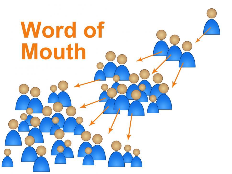 Free Image of Word Of Mouth Represents Social Media Marketing And Connect 