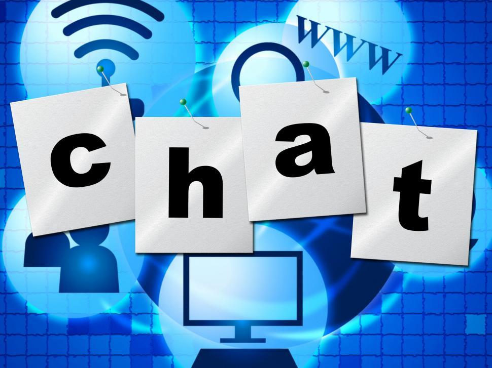 Free Image of Chatting Chat Represents Telephone Typing And Communicate 