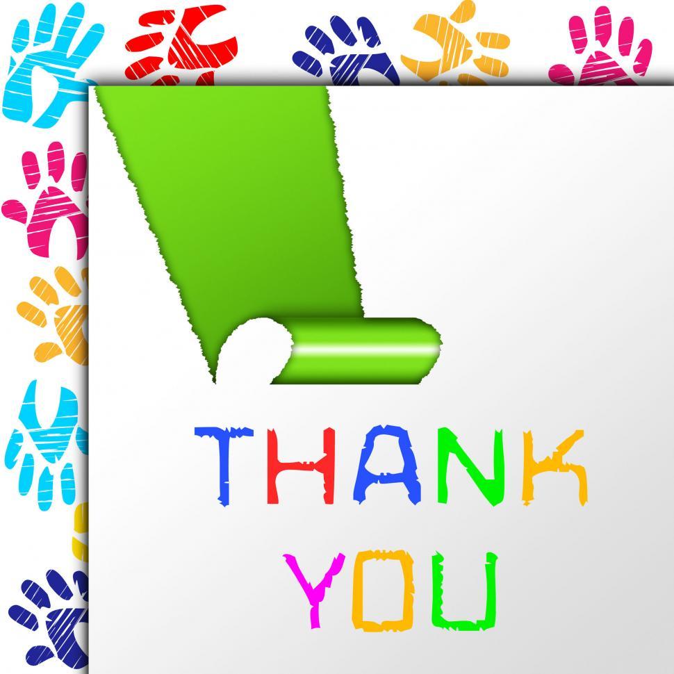 Free Image of Thank You Represents Many Thanks And Grateful 