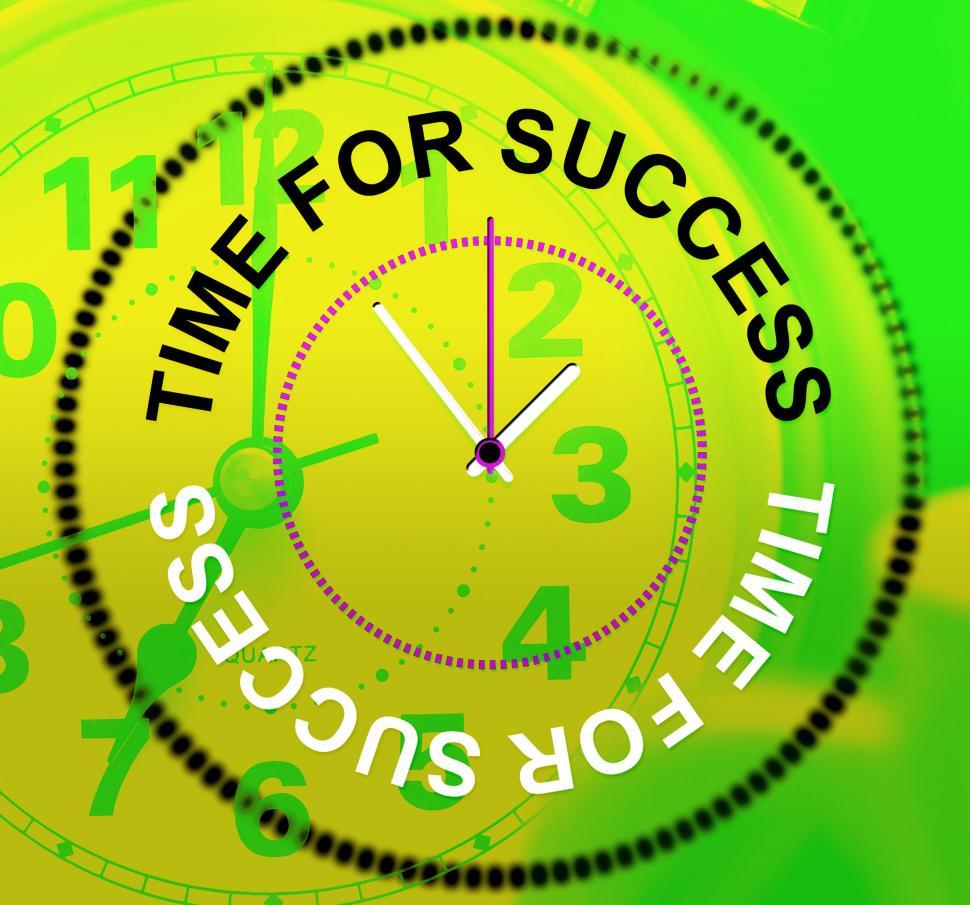 Free Image of Time For Success Represents Progress Winner And Victors 