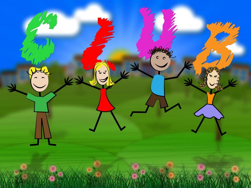 Free Image of Kids Club Means Youngsters Group And Youth 