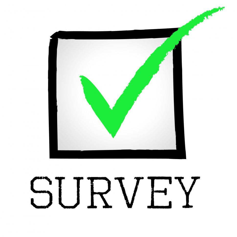 Free Image of Survey Tick Means Confirmed Polling And Passed 