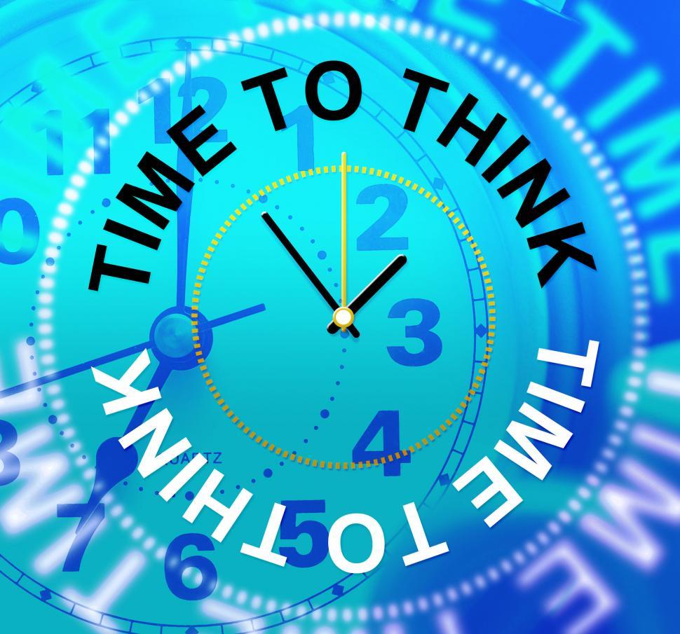 Free Image of Time To Think Indicates About Idea And Reflection 