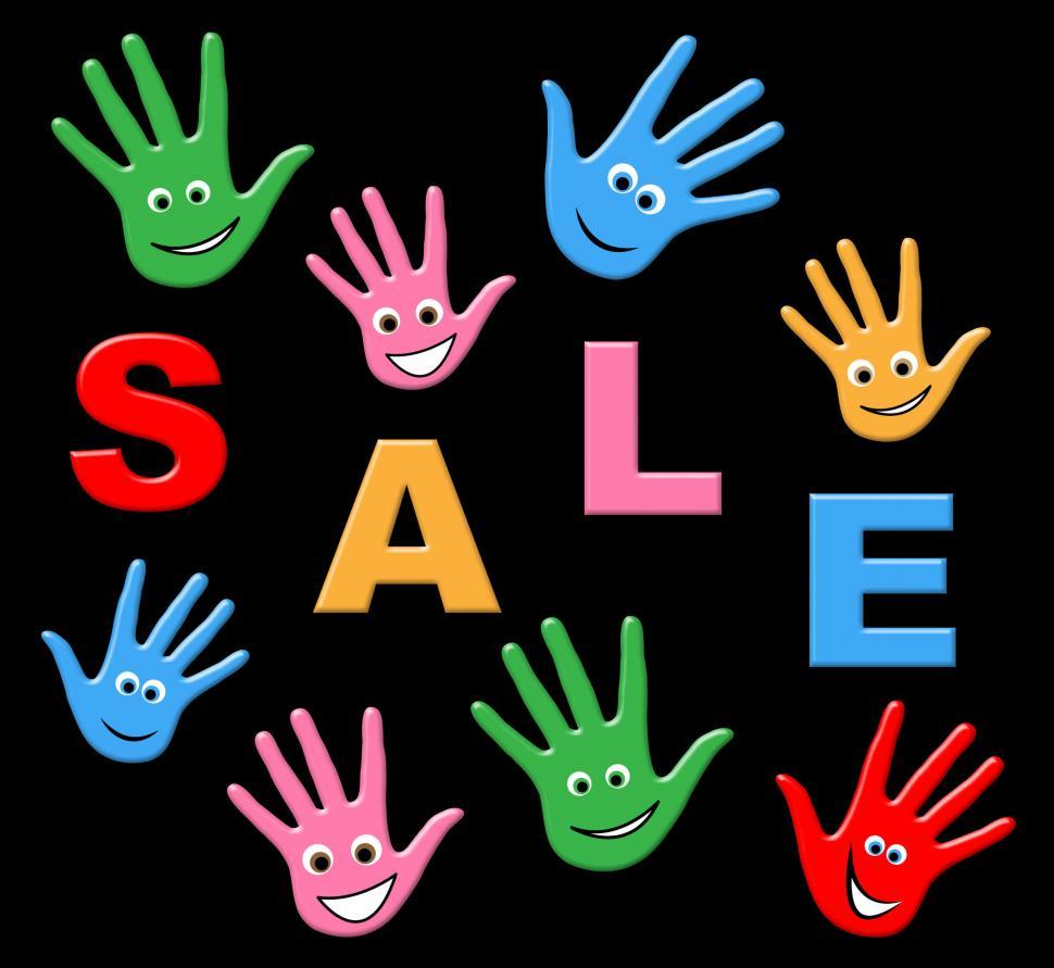 Free Image of Kids Sale Indicates Merchandise Youths And Discounts 