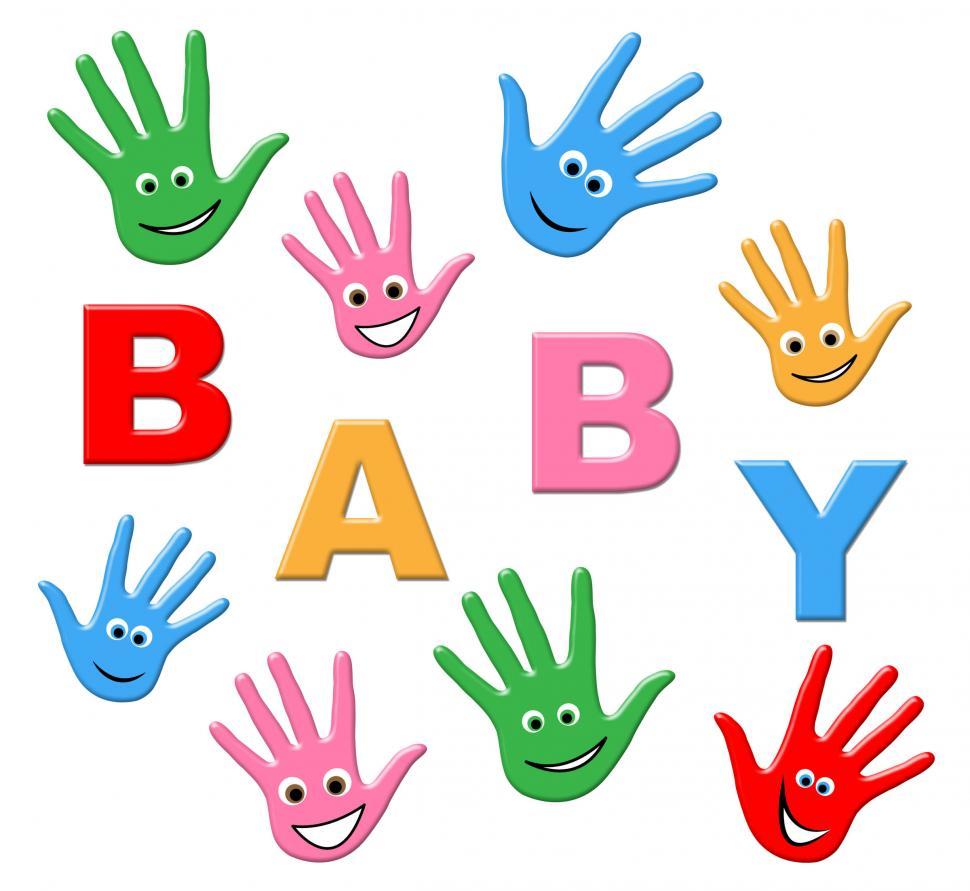 Free Image of Newborn Baby Means Hands Together And Arm 