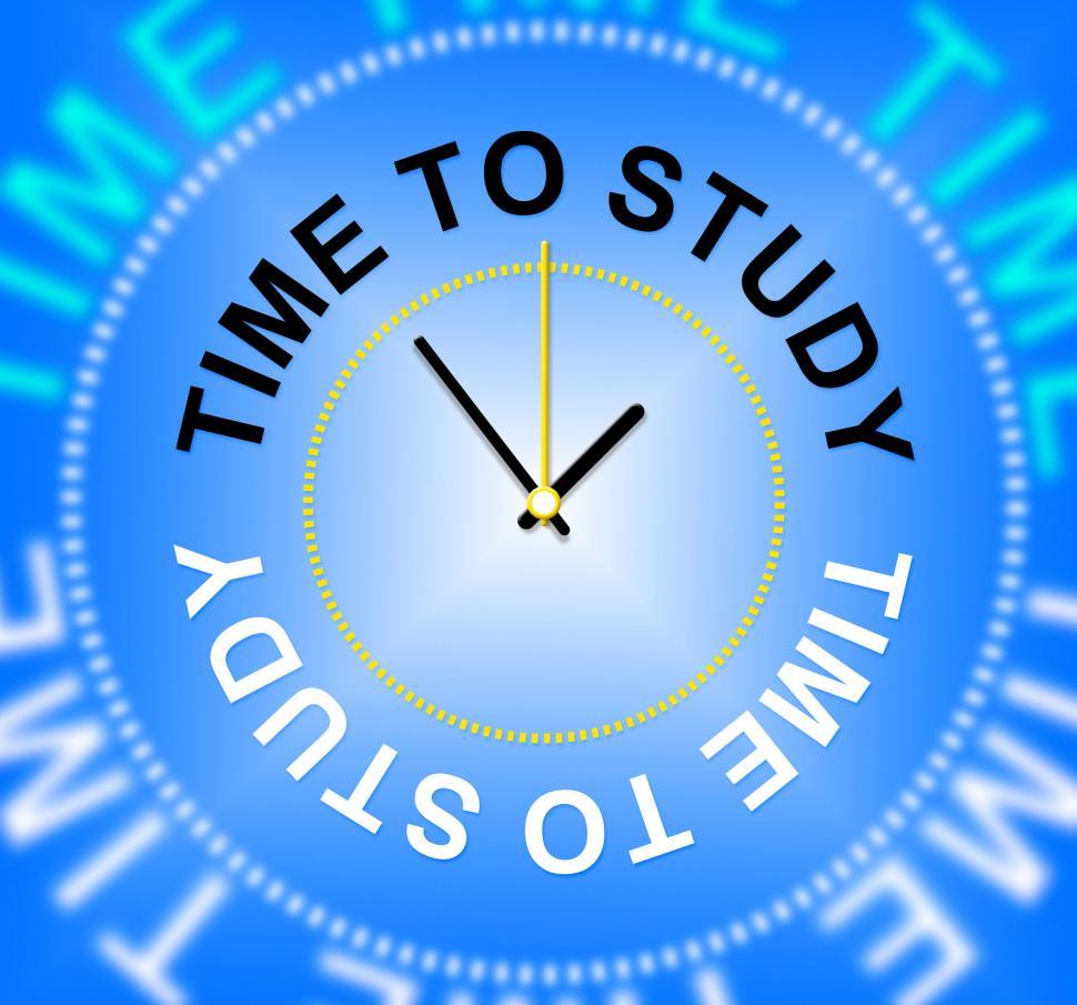 Free Image of Time To Study Shows Learn Schooling And School 