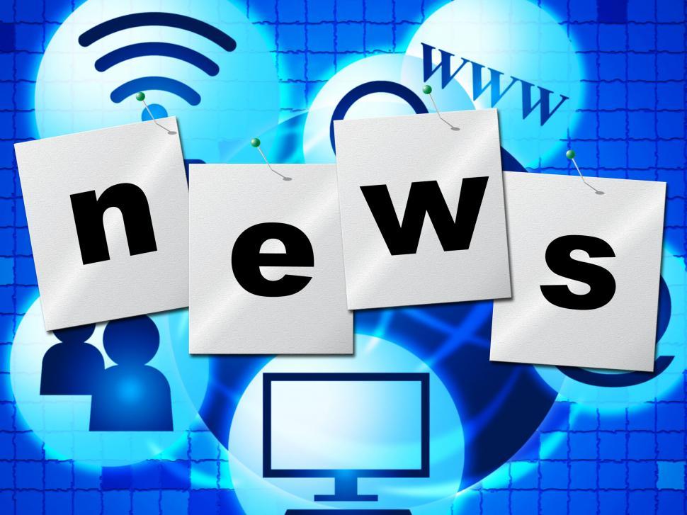 Free Image of News Media Represents Multimedia Journalism And Headlines 