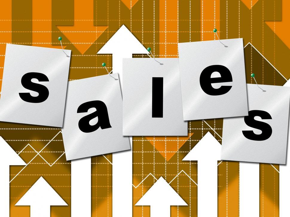 Free Image of Selling Sales Shows Business Graph And Market 