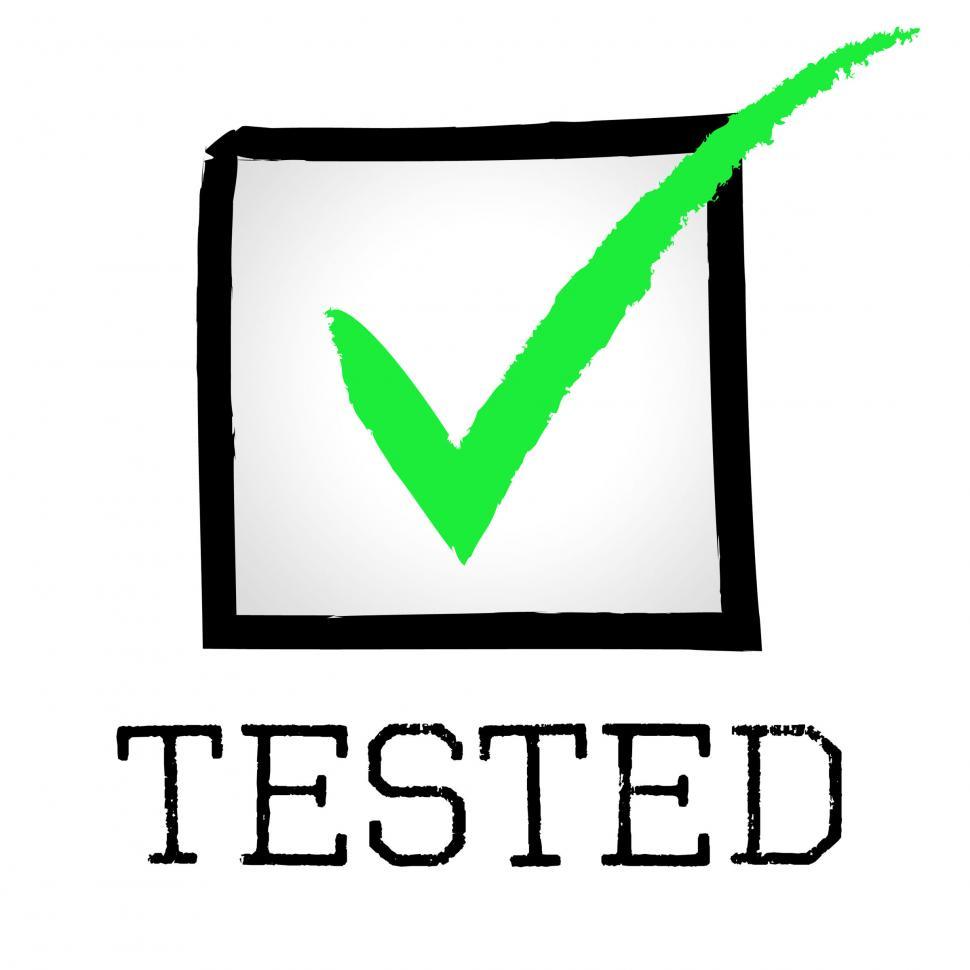 Free Image of Tick Tested Shows Pass Approved And Tests 