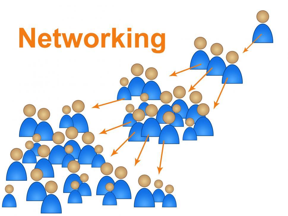 Free Image of Network Networking Represents Social Media Marketing And Connect 