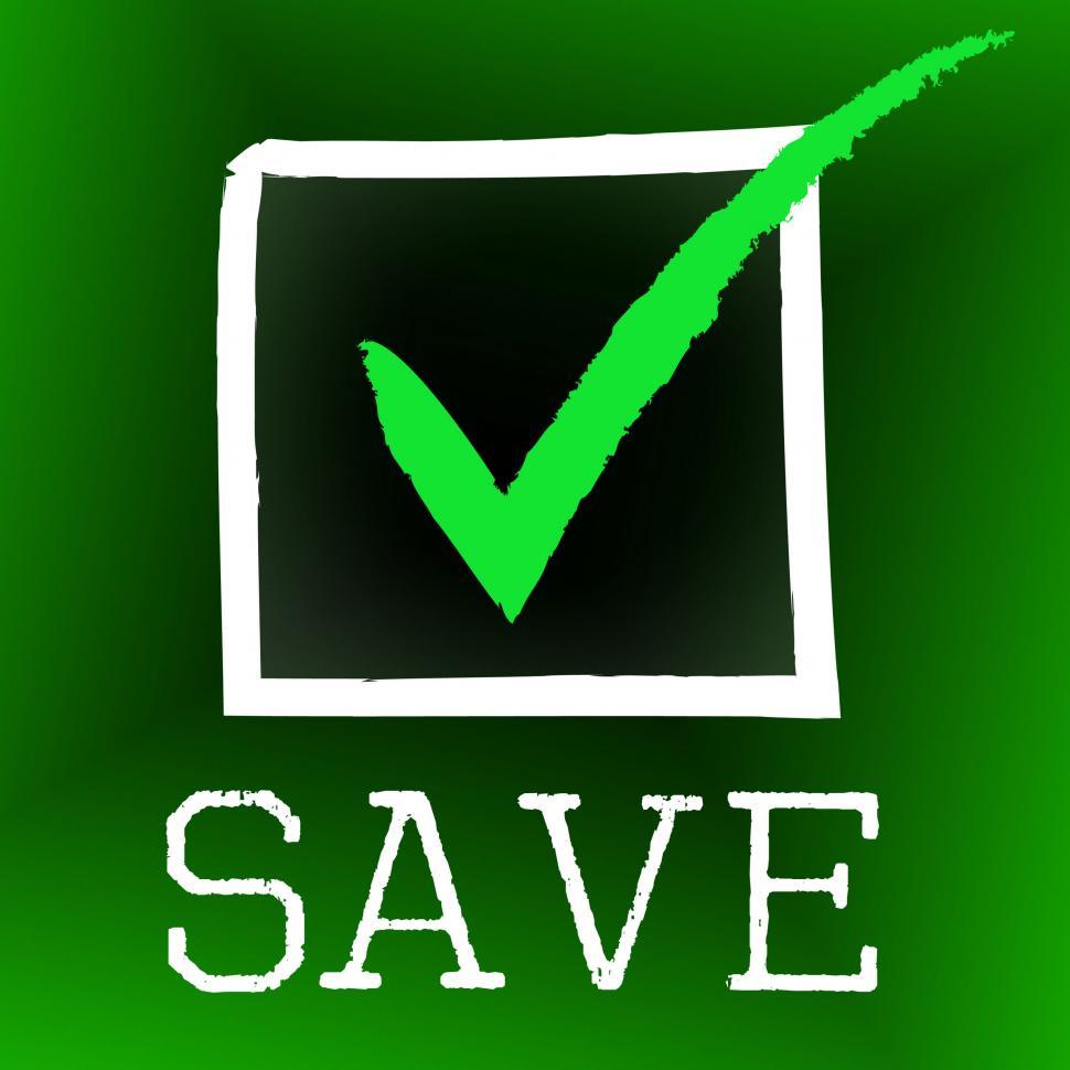 Free Image of Tick Save Indicates Increase Passed And Check 