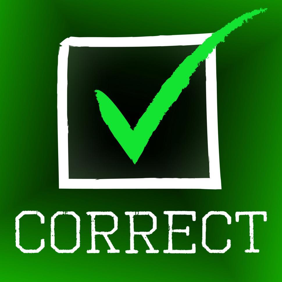 Free Image of Correct Tick Means All Right And Ok 