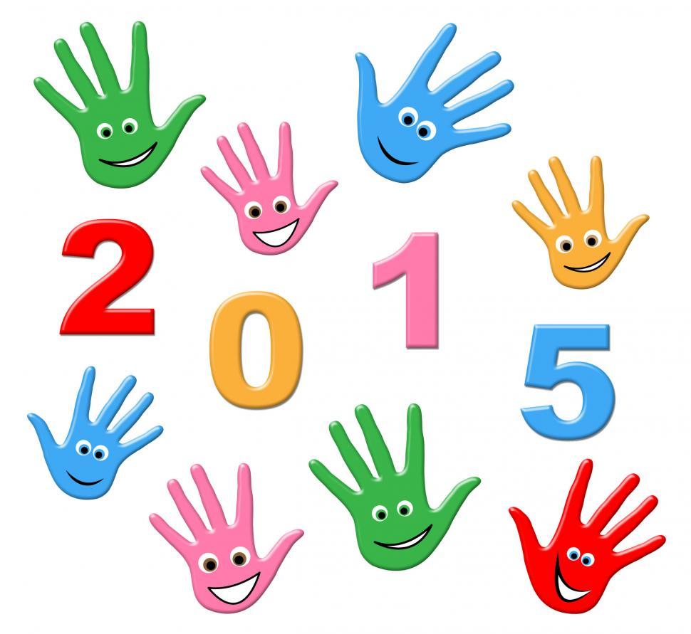 Free Image of New Year Represents Two Thosand Fifteen And Annual 