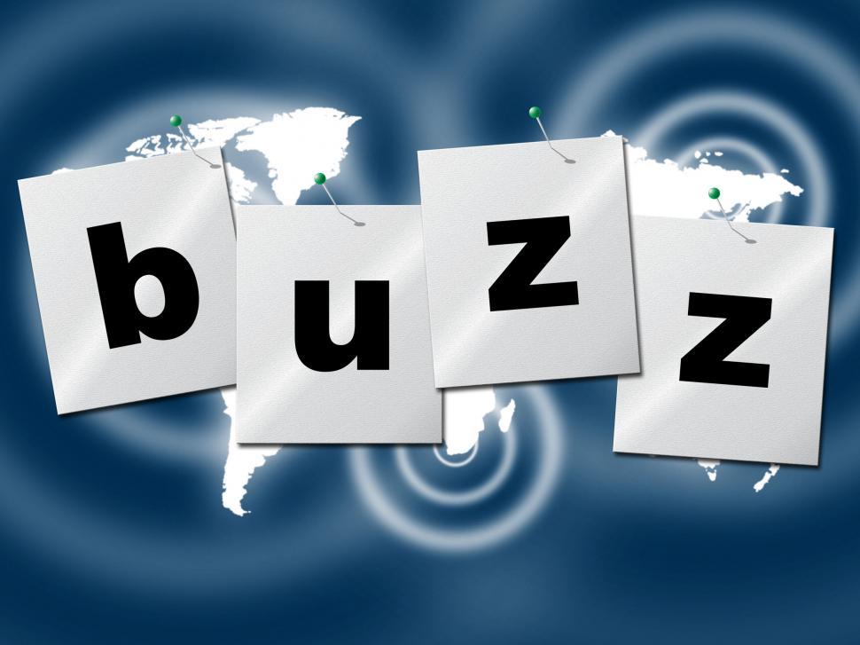 Free Image of Word Buzz Indicates Public Relations And Publicity 