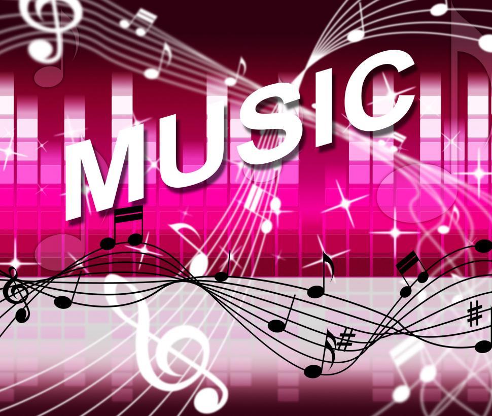 Free Image of Notes Music Indicates Bass Clef And Melody 