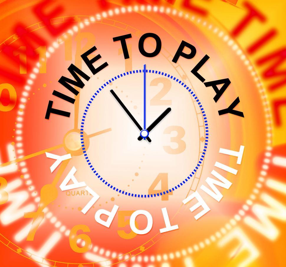 Free Image of Time To Play Represents Playing Recreation And Joyful 