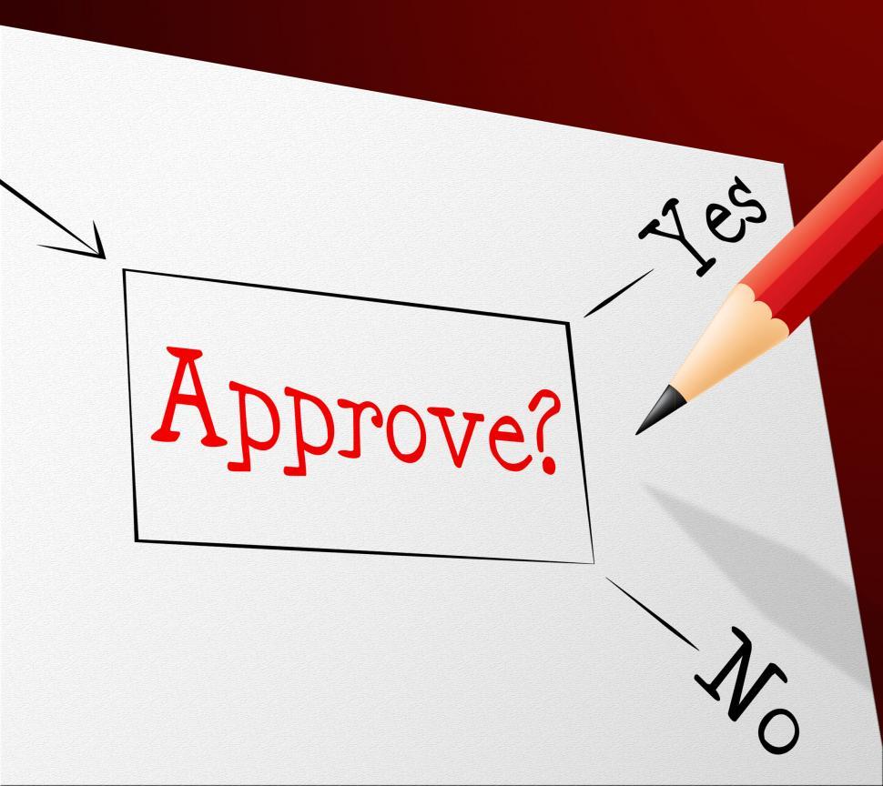 Free Image of Approve Approval Represents Option Endorsed And Assured 