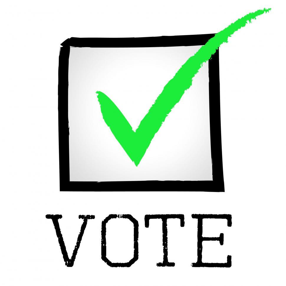 Free Image of Vote Tick Means Passed Choosing And Poll 
