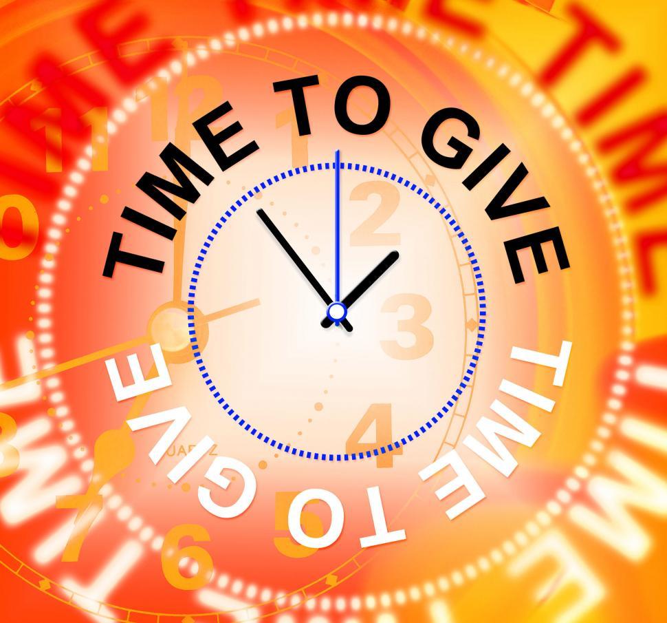 Free Image of Time To Give Means Gives Bestow And Donating 