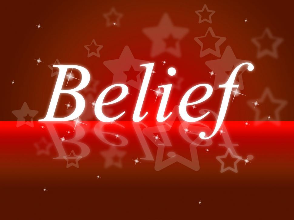Free Image of Word Belief Represents Belive In Yourself And Faithful 