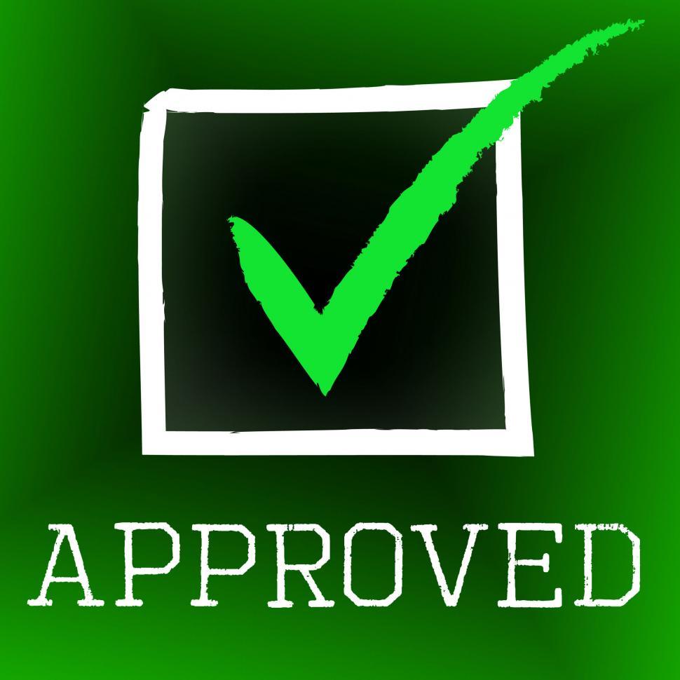 Free Image of Approved Tick Represents Correct Assurance And Approval 
