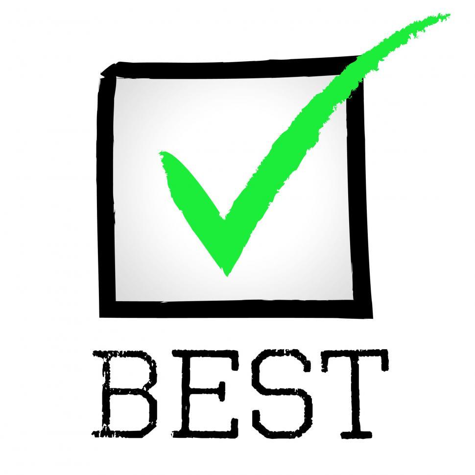 Free Image of Tick Best Represents Checkmark Unbeatable And Optimal 