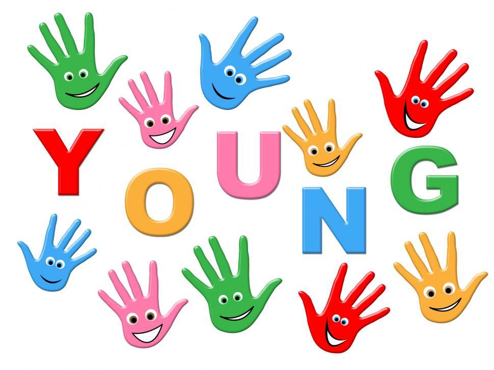 Free Image of Young Handprints Indicates Kids Youth And Painted 