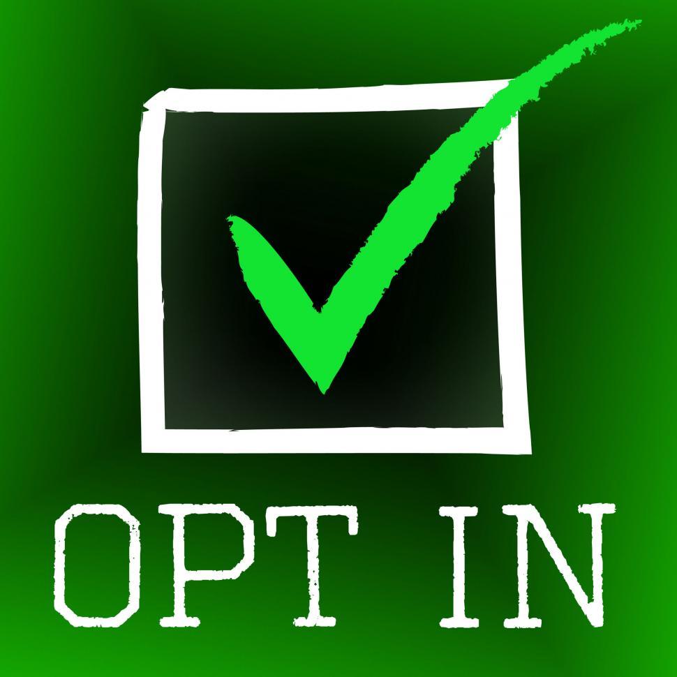 Free Image of Opt In Represents Tick Symbol And Checked 