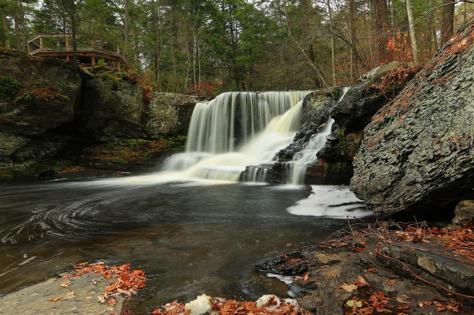 Free Image of Pool at Factory Falls at George W. Childs Recreation Site. PA 