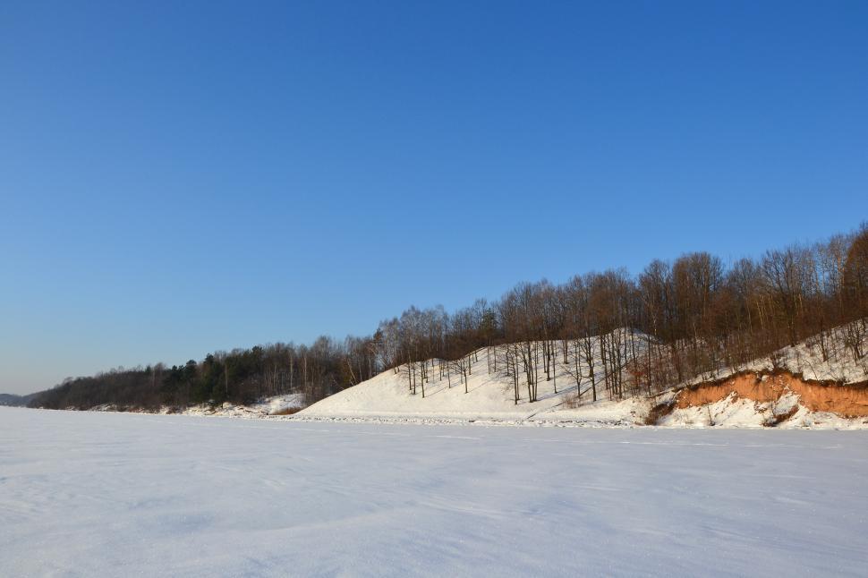 Free Image of Kaunas reservoir in winter 