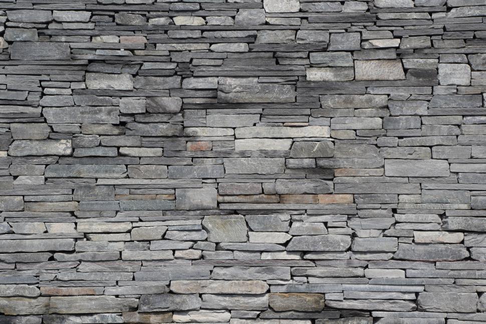 Free Image of Stone block wall texture  