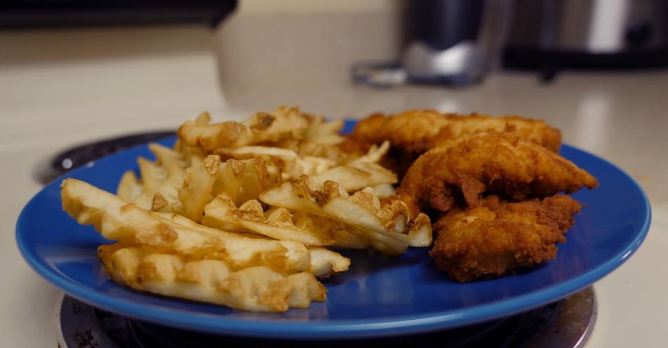 Free Image of Chicken and Waffle Fries Chicken and Waffle Fries 
