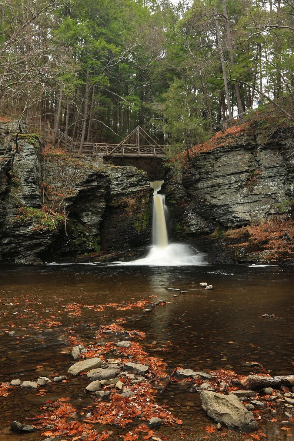 Free Image of Deer Leap Falls at George W. Childs Recreation Site. Dingmans Fe 