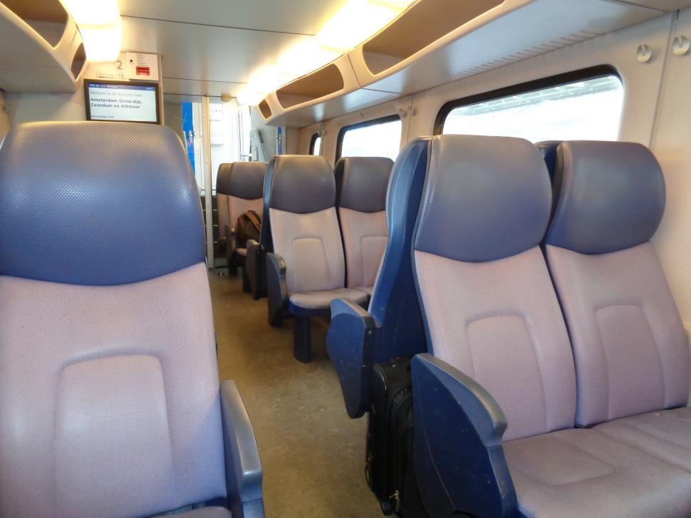 Free Image of Inside Dutch Train  