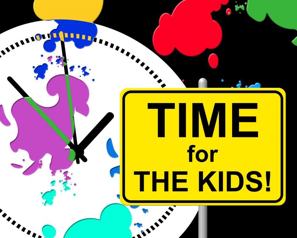 Free Image of Time For Kids Indicates Right Now And Child 