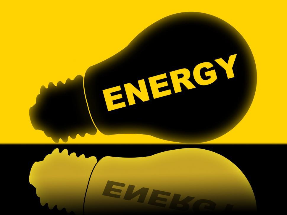 Free Image of Energy Lightbulb Shows Power Source And Advertisement 