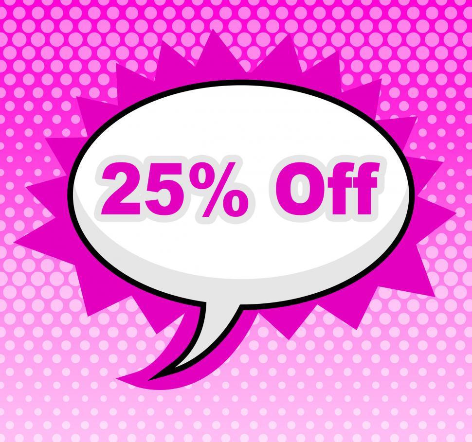 Free Image of Twenty Five Percent Represents Display Promo And Promotional 