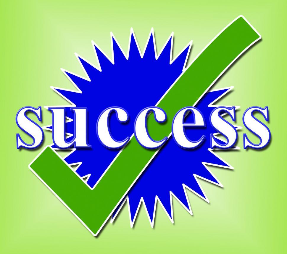 Free Image of Success Tick Means Succeed Checked And Triumph 