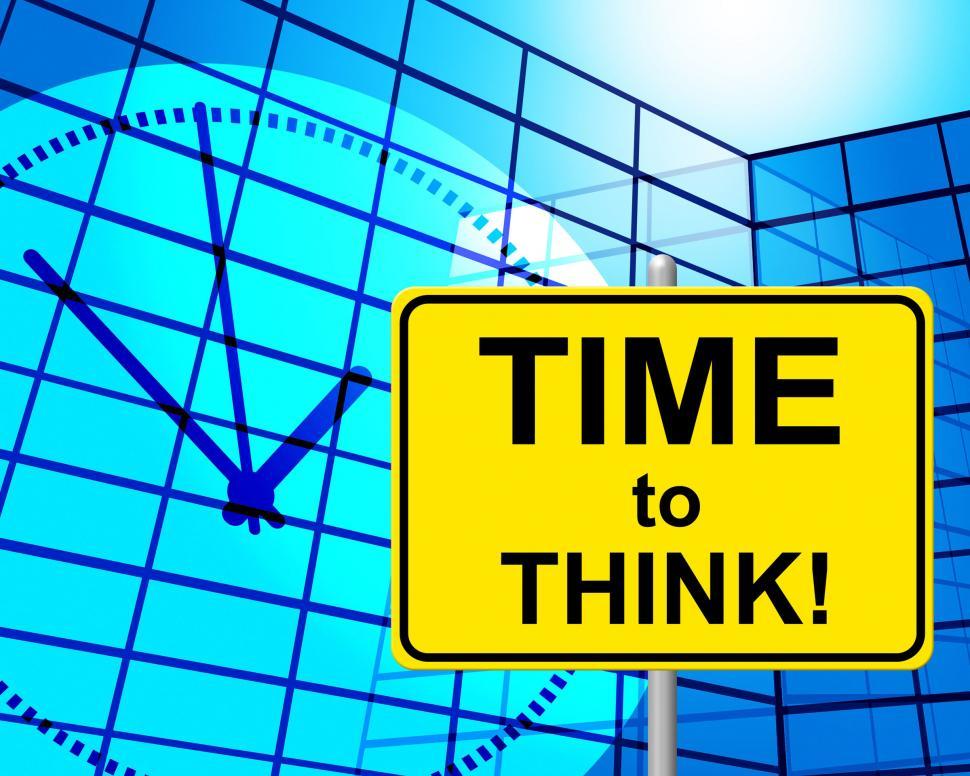 Free Image of Time To Think Indicates At The Moment And Concept 