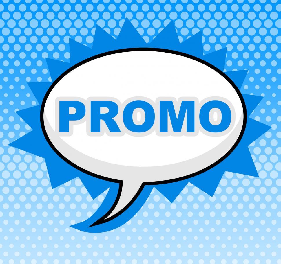 Free Image of Promo Sign Means Reduction Message And Discount 