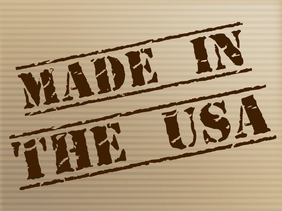 Free Image of Made In Usa Represents United States And Americas 