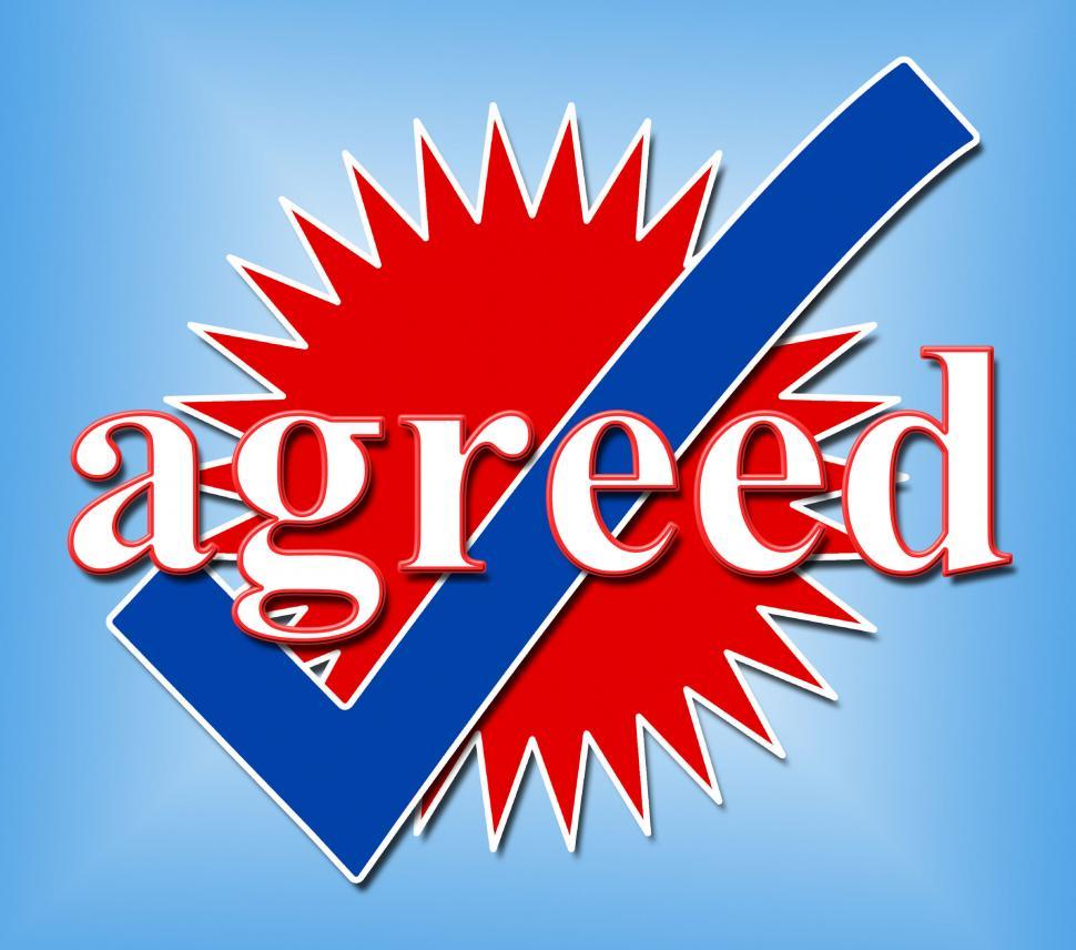 Free Image of Agreed Tick Indicates All Right And Ok 