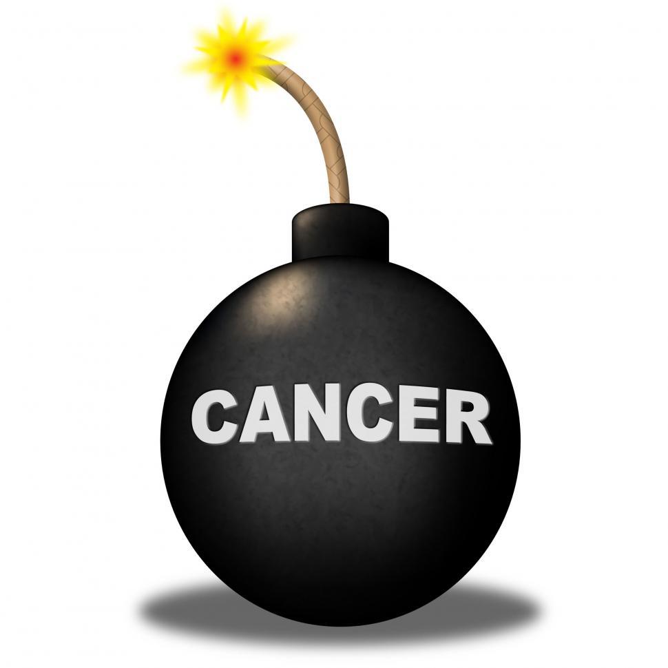 Free Image of Cancer Warning Represents Malignant Growth And Alert 