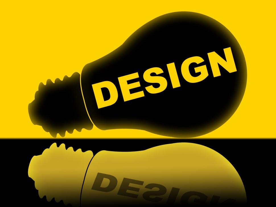 Free Image of Design Lightbulb Means Designs Creativity And Conception 