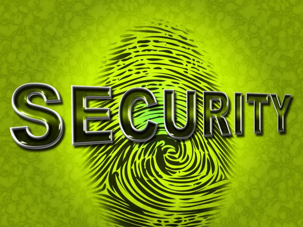 Free Image of Security Fingerprint Indicates Company Id And Brand 