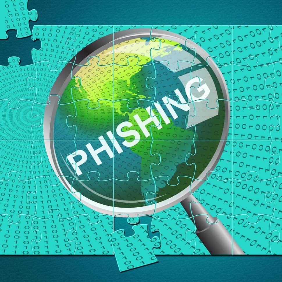 Download Free Stock Photo of Phishing Magnifier Represents Malware Hacker And Hacked 