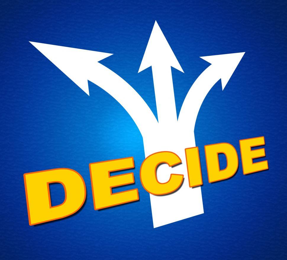 Free Image of Decide Arrows Indicates Vote Indecisive And Choice 