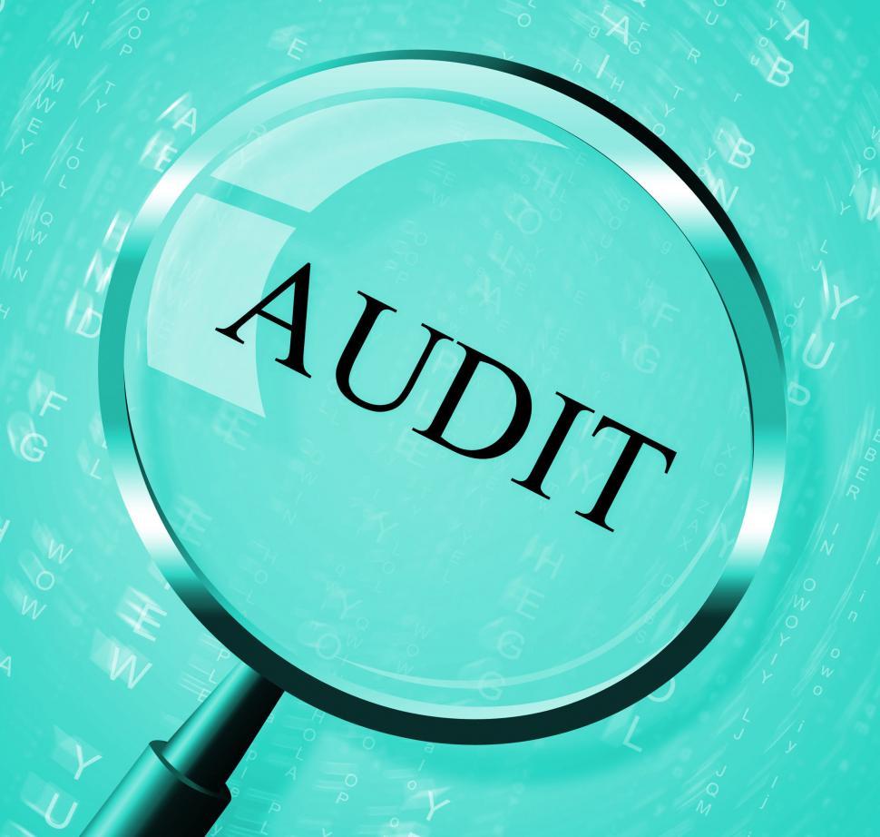 Free Image of Audit Magnifier Shows Searching Auditing And Magnification 