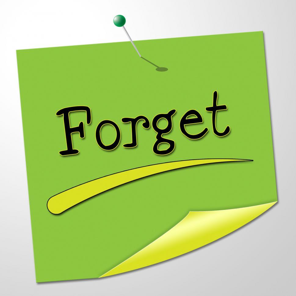 Free Image of Forget Note Indicates Communication Communicate And Overlook 